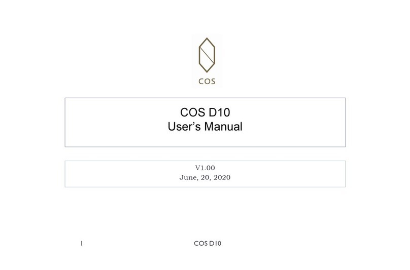 COS Engineering D10 user manual