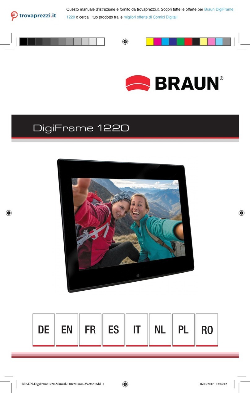 Braun DigFrame 1220 User manual