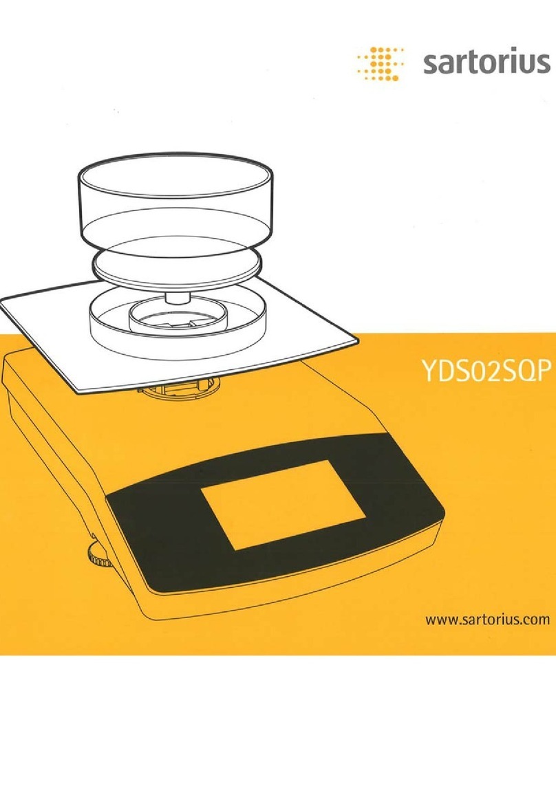 Sartorius YDS02SQP User manual