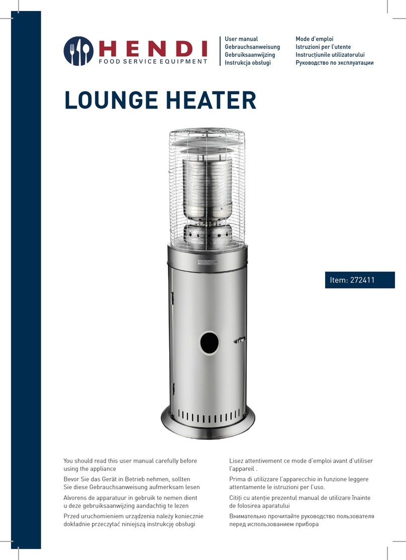 Hendi LOUNGE HEATER User manual