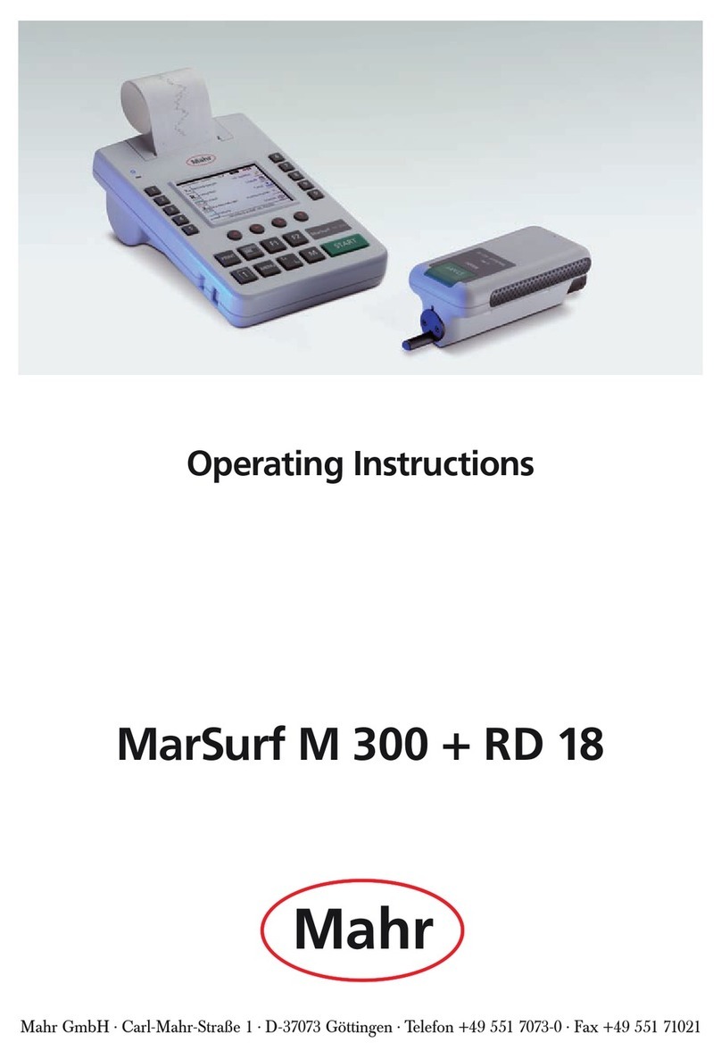 Mahr MarSurf M 300 operating instructions