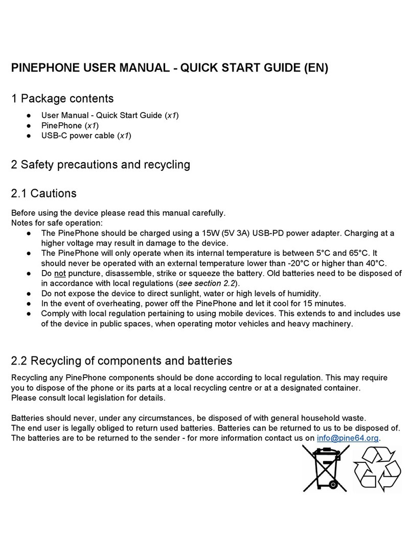 PINE64 PINEPHONE User manual