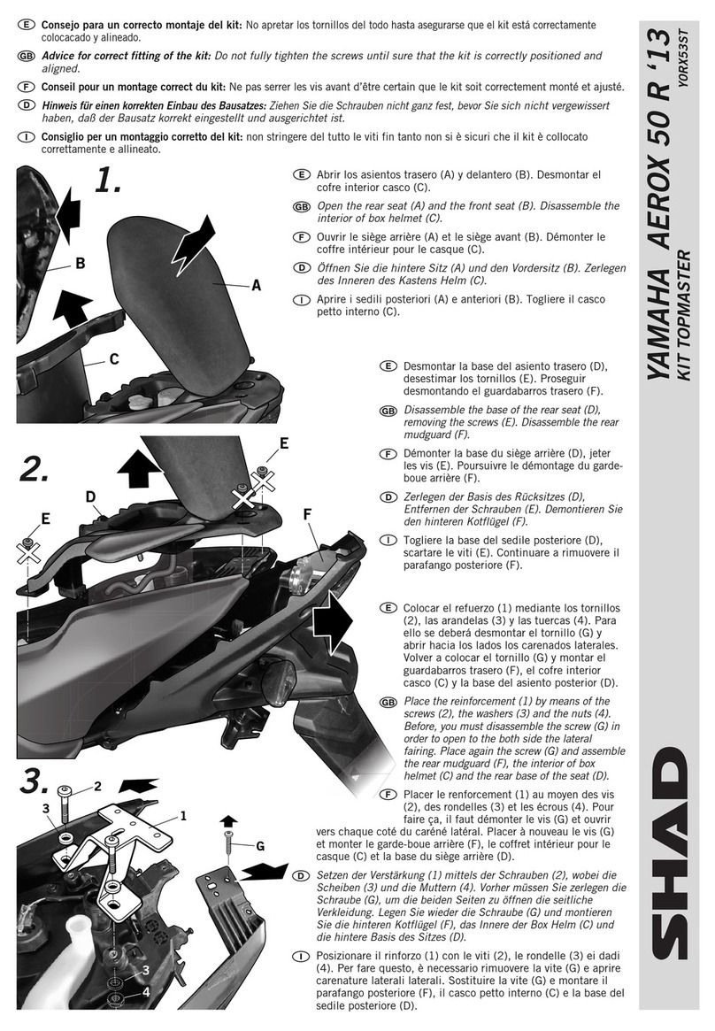 Shad TOPMASTER Y0RX53ST quick start guide