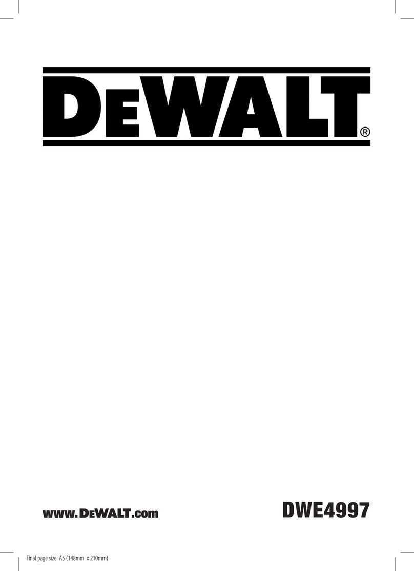 DeWalt DWE4997 User manual