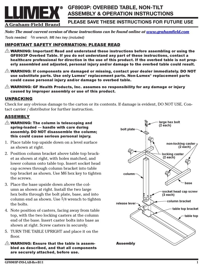 Graham Field Lumex GF8903P Parts list manual