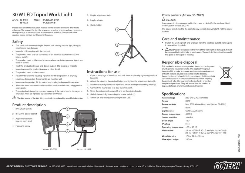 CO/Tech IPC30SA3A-E1UK User manual