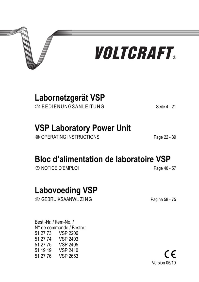 VOLTCRAFT VSP 2206 operating instructions VOLTCRAFT VSP 2206 operating instructions
