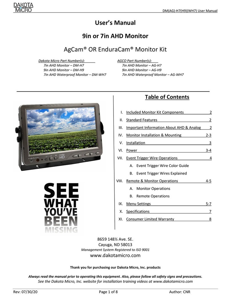 Dakota Micro DM-H7 User manual