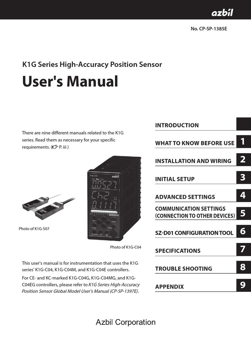 Azbil K1G Series user manual