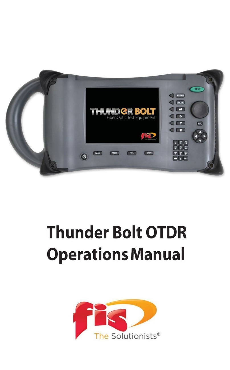 FIS Thunder Bolt OTDR Operation manual