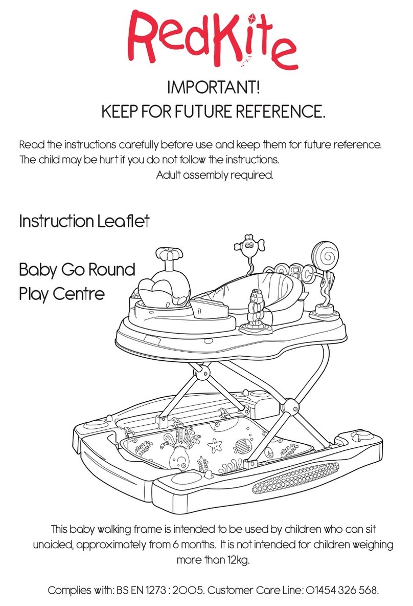 Red Kite Baby Go Round Play Centre Instruction leaflet
