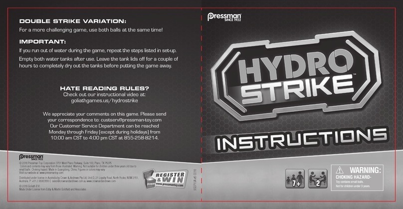 Pressman HYDRO STRIKE instructions
