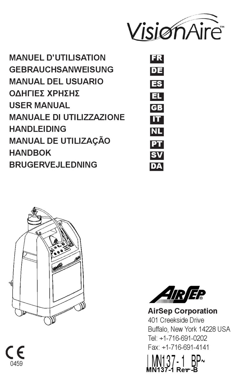AirSep visionaire User manual