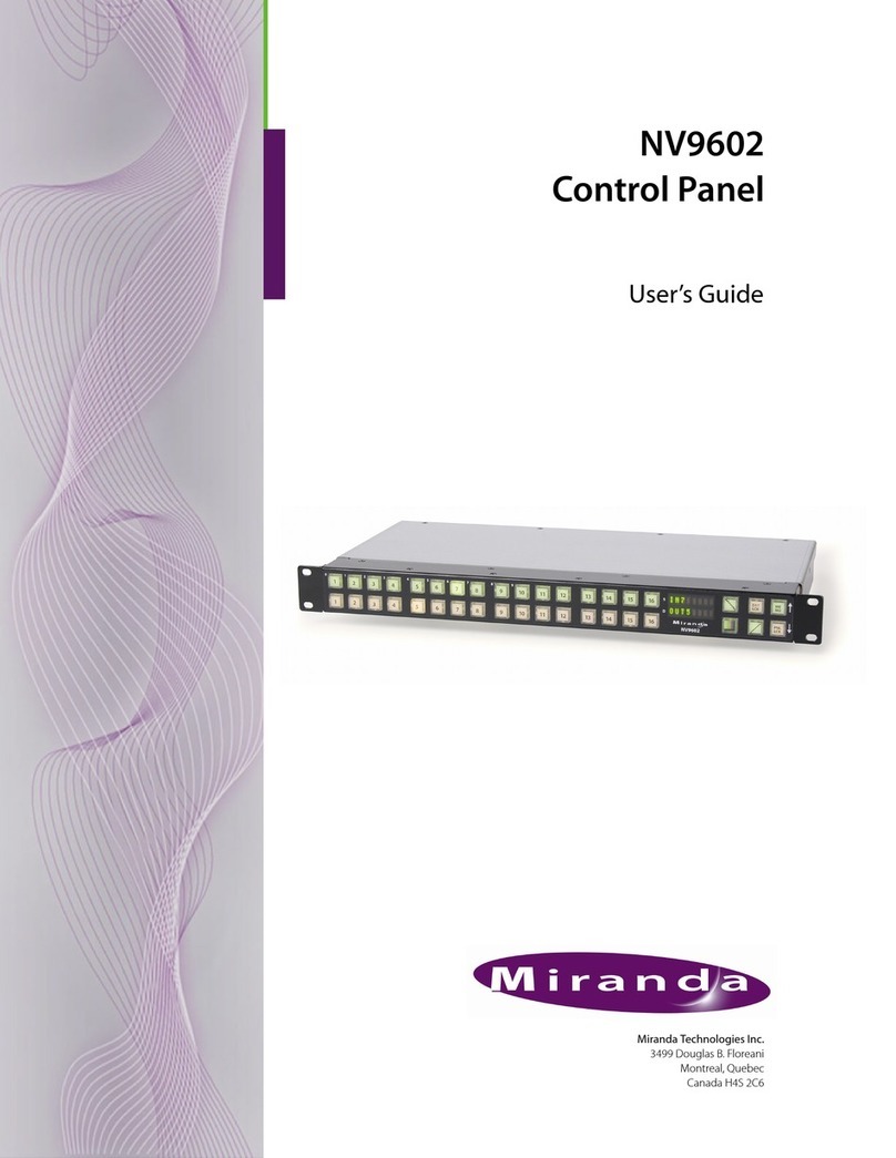 Miranda NV9602 user guide