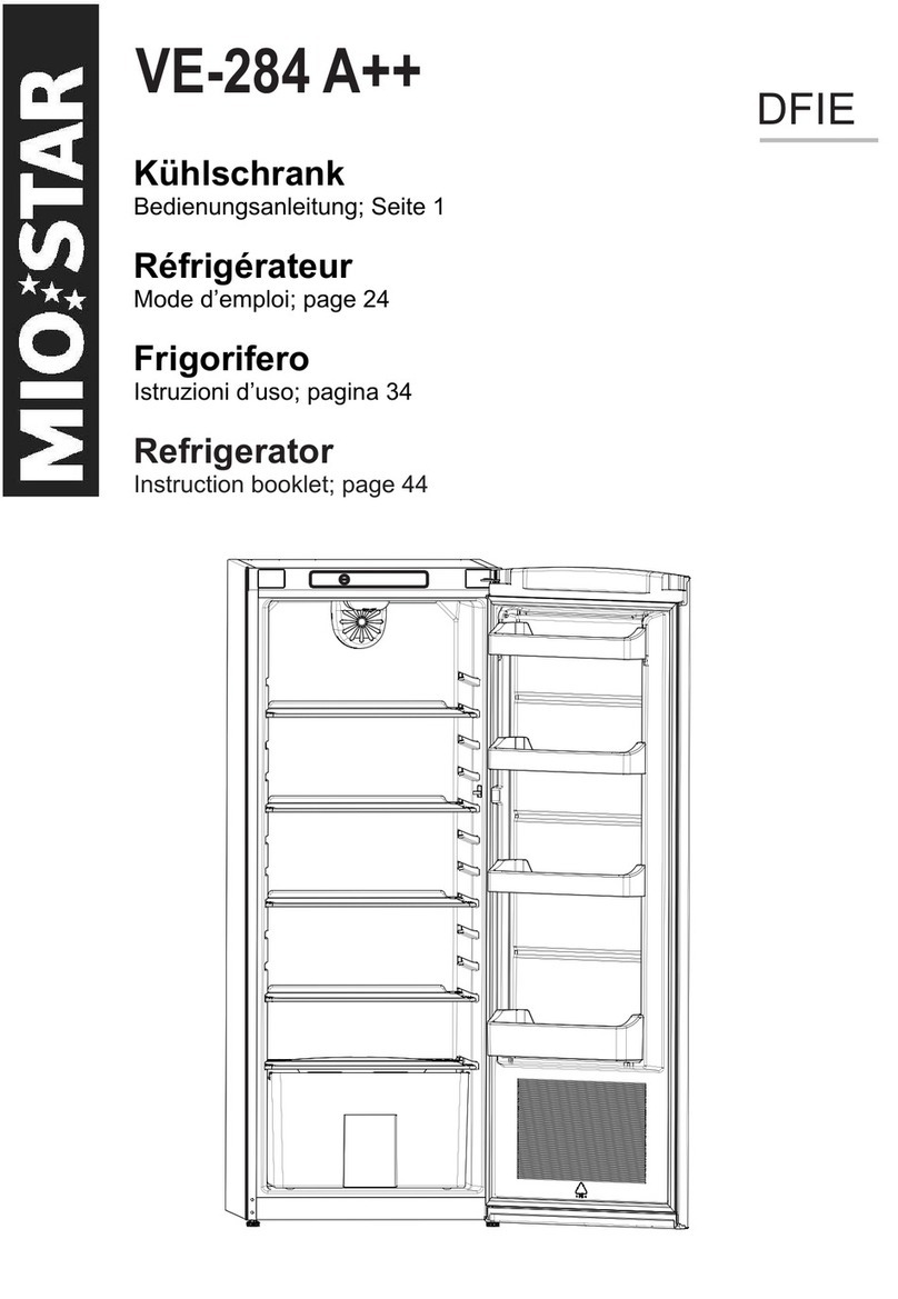 Mio Star VE-284 A++ Instruction booklet