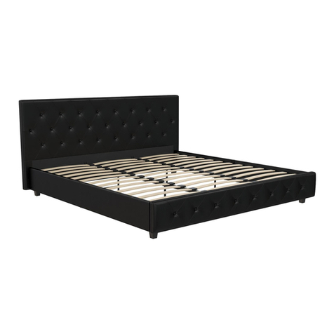 DHP Upholstered Bed 4175049 manual