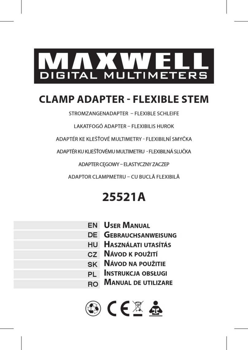 Maxwell Digital Multimeters 25521A User manual