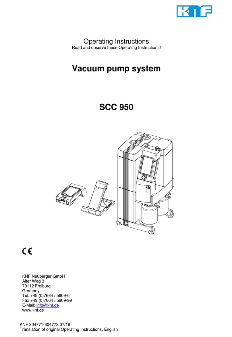 KNF SCC 950 operating instructions KNF SCC 950 operating instructions