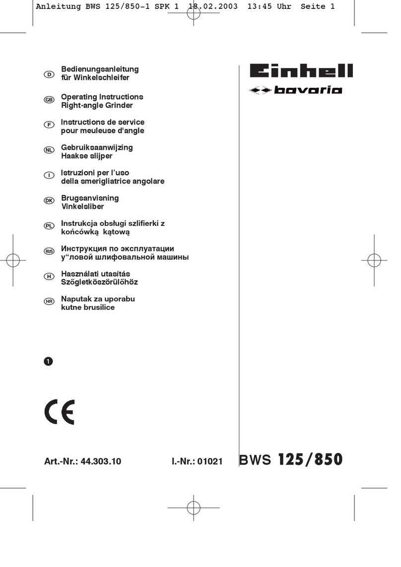 EINHELL Bavaria BWS 125/850 User manual