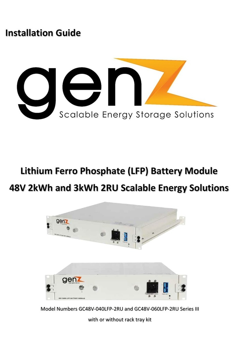 genz III Series installation guide