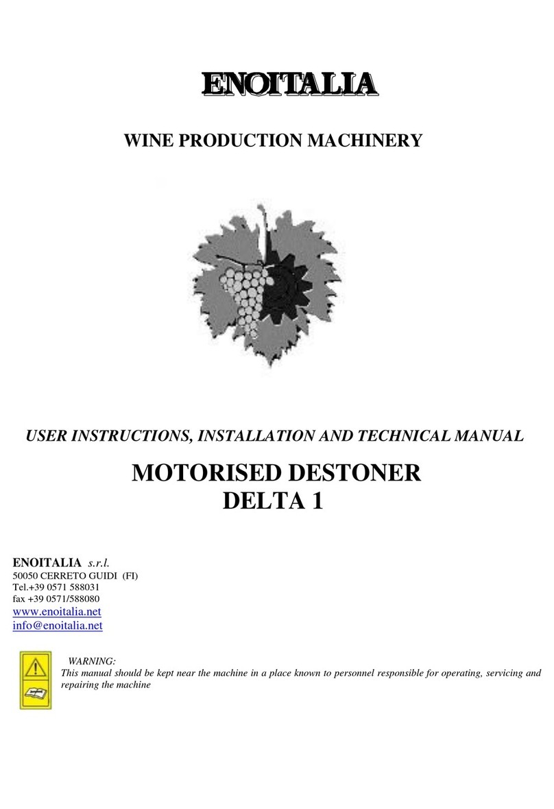 Enoitalia DELTA 1 User Instructions, Installation and Technical Manual