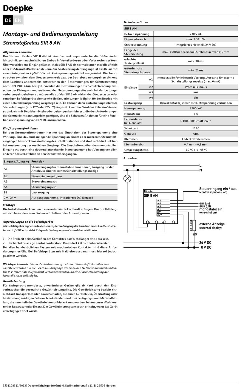 Doepke SIR 8 AN User manual