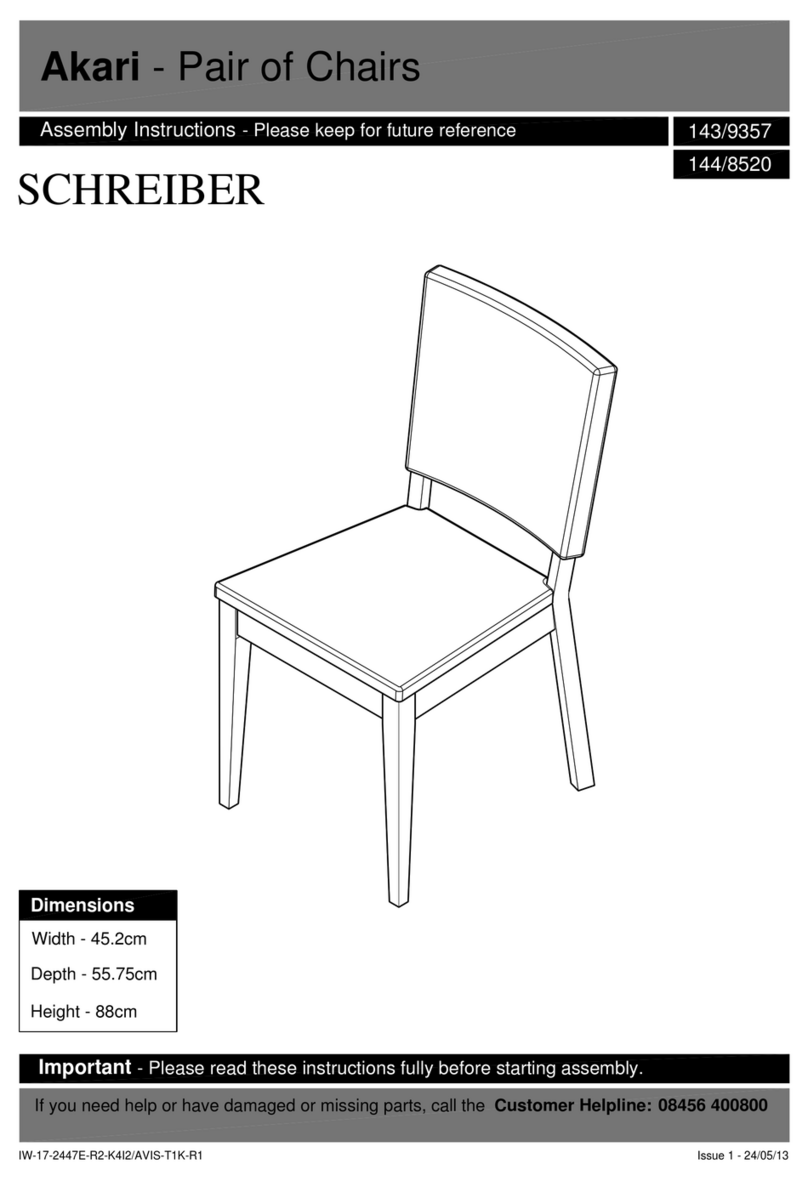 Argos Home Akari Pair of Chairs 143/9357 Assembly instructions