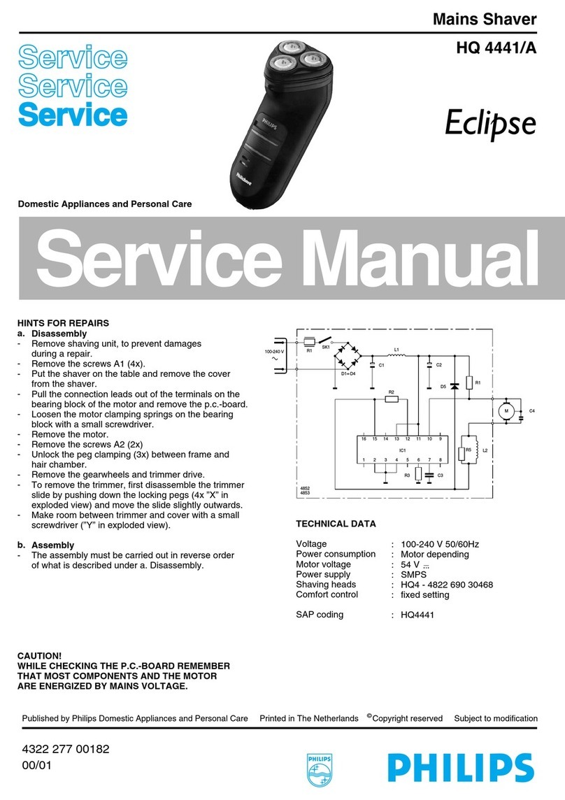 Philips Eclipce HQ4441/A Service manual