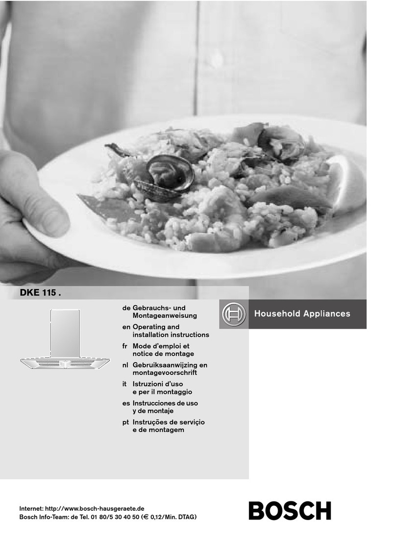 Bosch DKE 115 Series Operating and installation instructions Bosch DKE 115 Series Operating and installation instructions