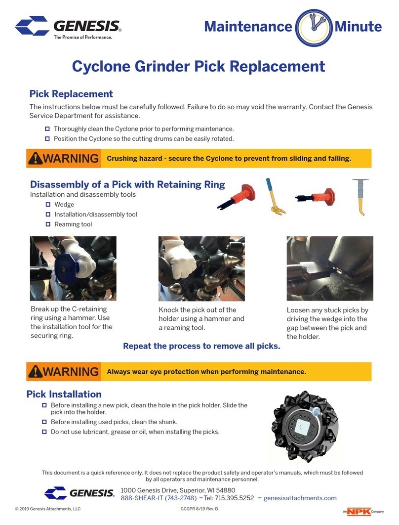 Genesis Cyclone maintenance