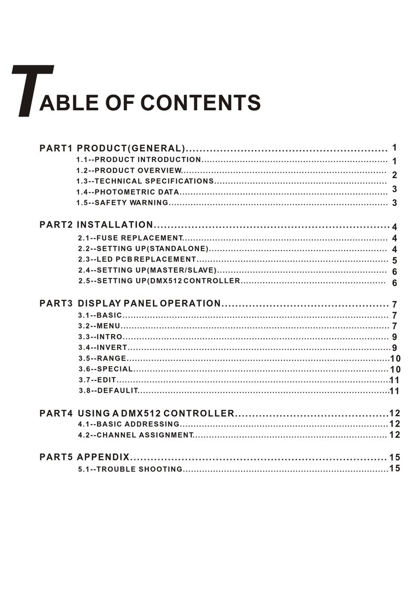 DJ'S Light Emotion TE-X150 User manual