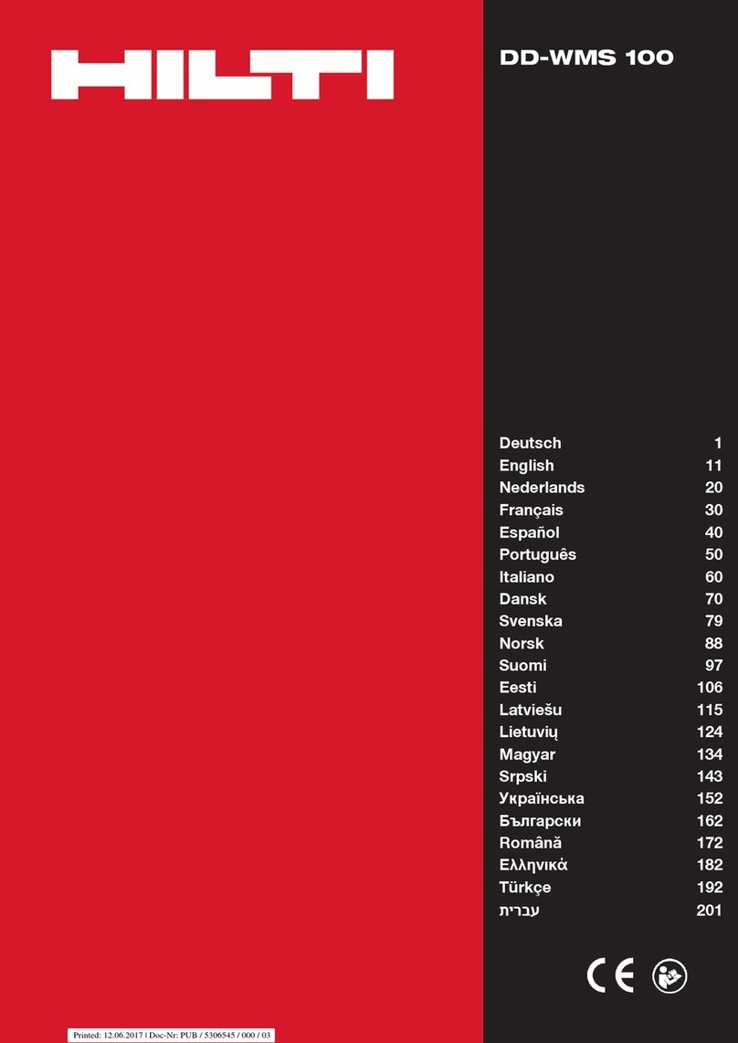 Hilti DD-WMS 100 User manual