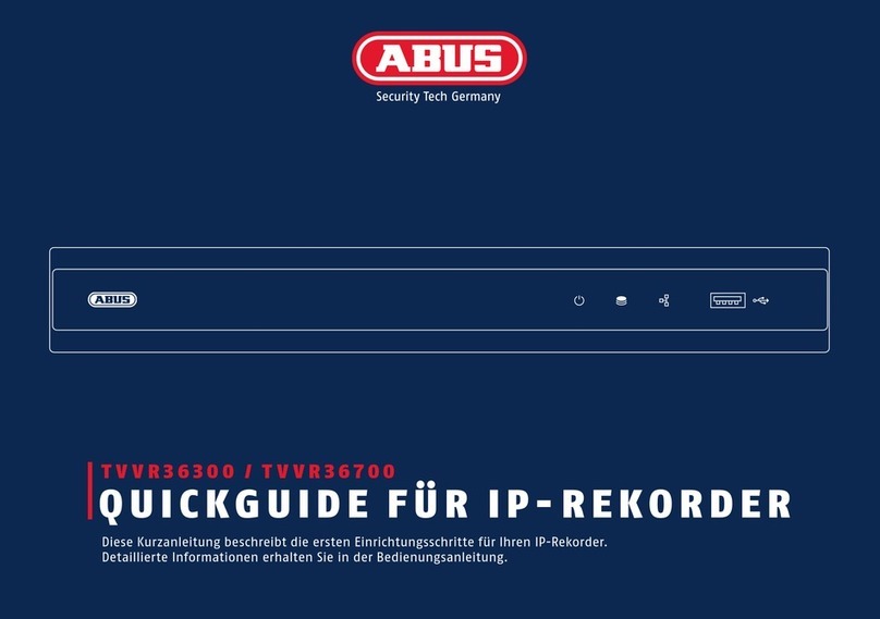 Abus TVVR36300 quick start guide