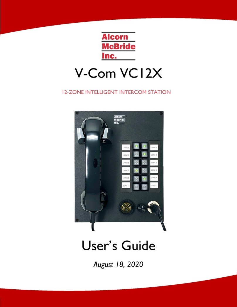 Alcorn Mcbride V-Com VC12X user guide