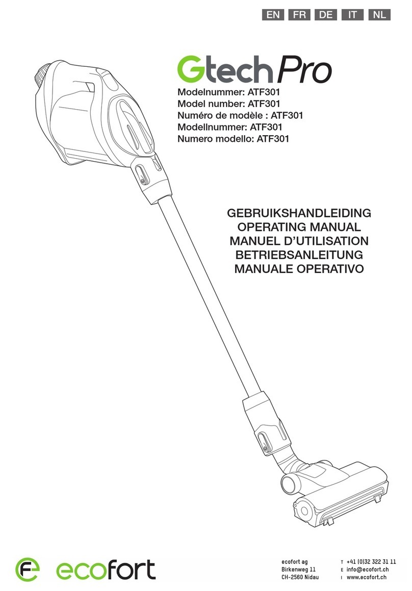 ecofort Gtech Pro ATF301 operating manual