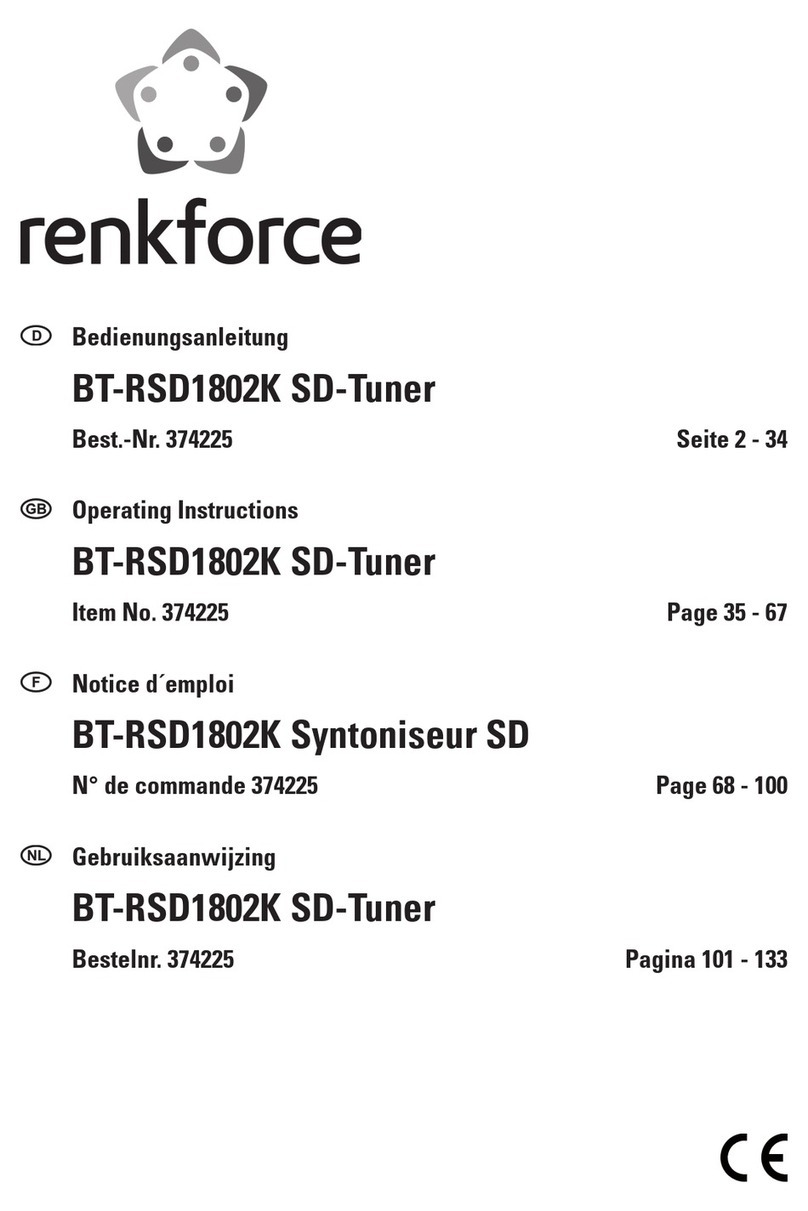 Renkforce BT-RSD1802K operating instructions