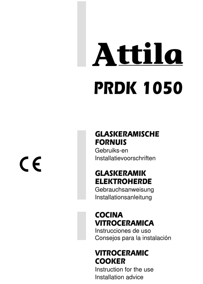 Attila PRDK 1050 Installation and operating instructions