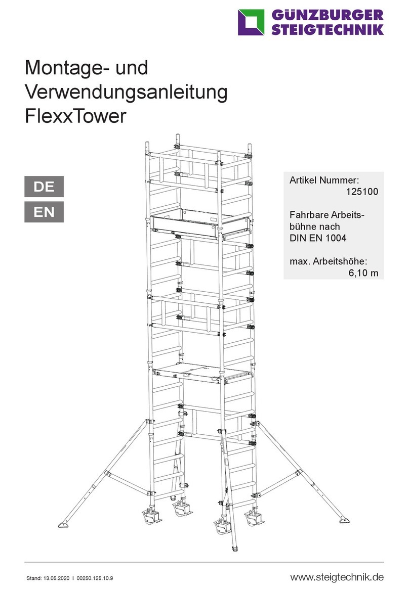 GÜNZBURGER STEIGTECHNIK FlexxTower 125100 manual