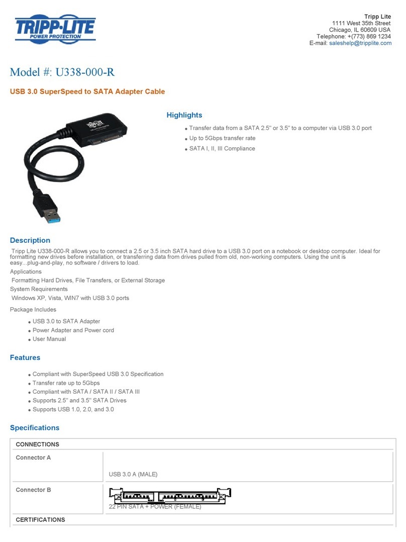 Tripp Lite U338-000-R User manual