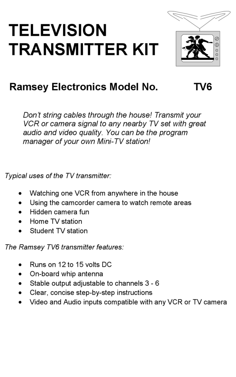 Ramsey Electronics TV6 User manual
