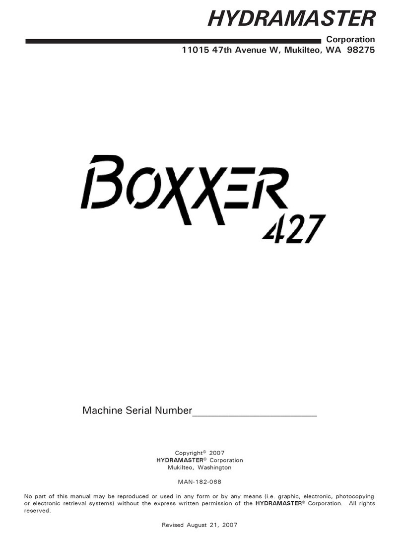 HydraMaster Boxxer 427 manual