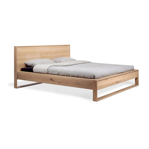 Ethnicraft OAK NORDIC II BED WITH SLATS User manual