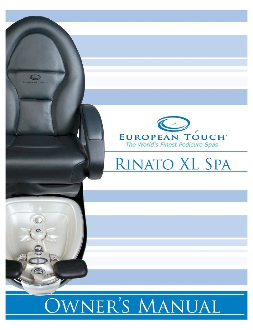 European Touch RINATO XL SPA owner's manual European Touch RINATO XL SPA owner's manual