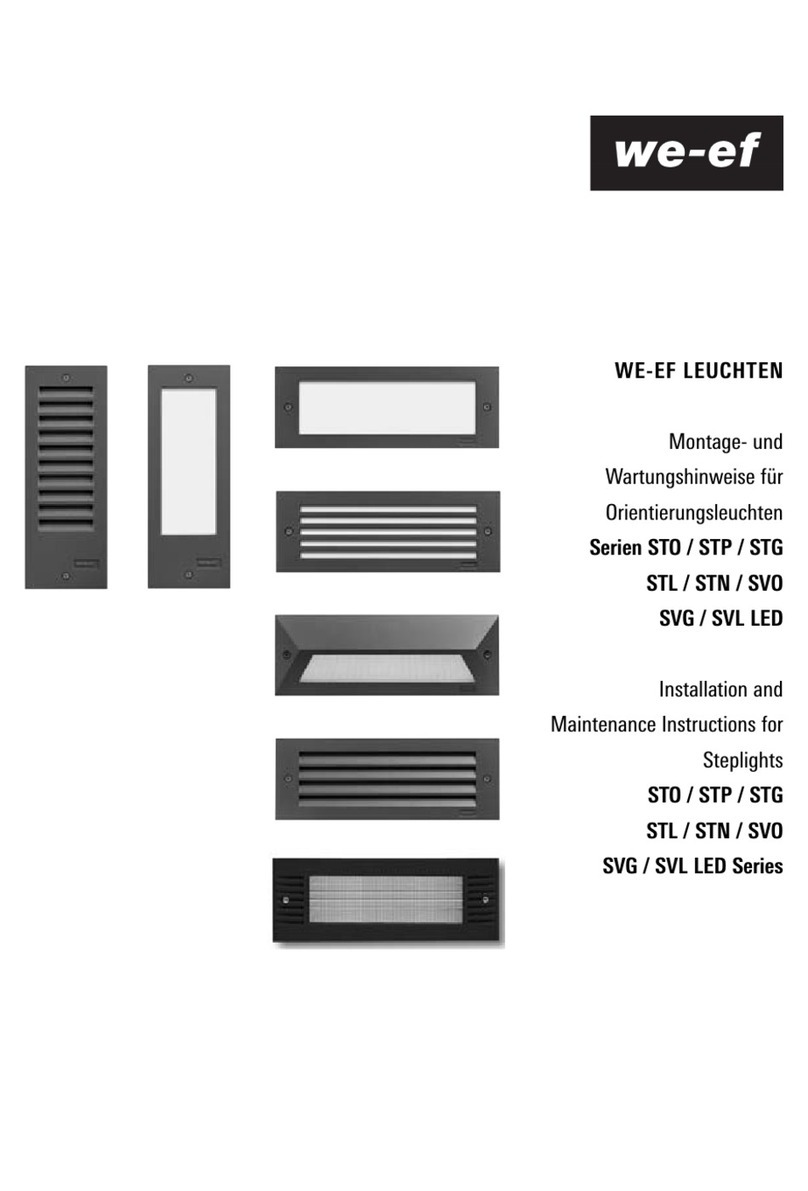 WE-EF STO LED Series Installation and maintenance instructions WE-EF STO LED Series Installation and maintenance instructions