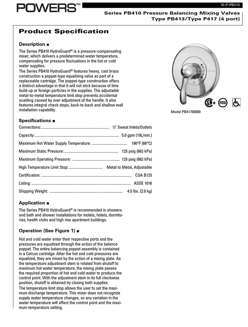 Powers Hydroguard PB410 Series quick guide Powers Hydroguard PB410 Series quick guide