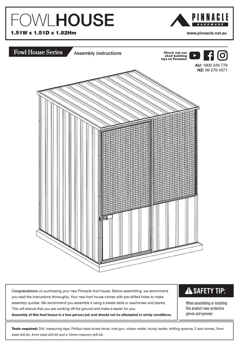 Pinnacle Fowl House Series Assembly instructions