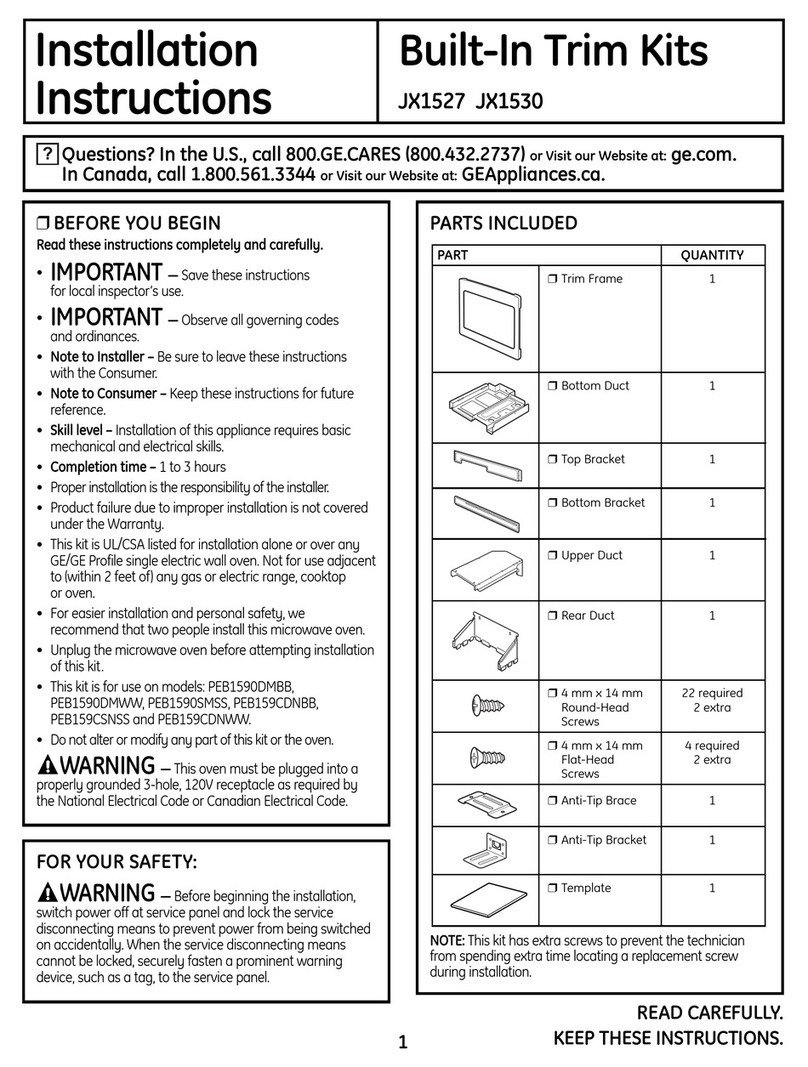 GE JX1527 User manual