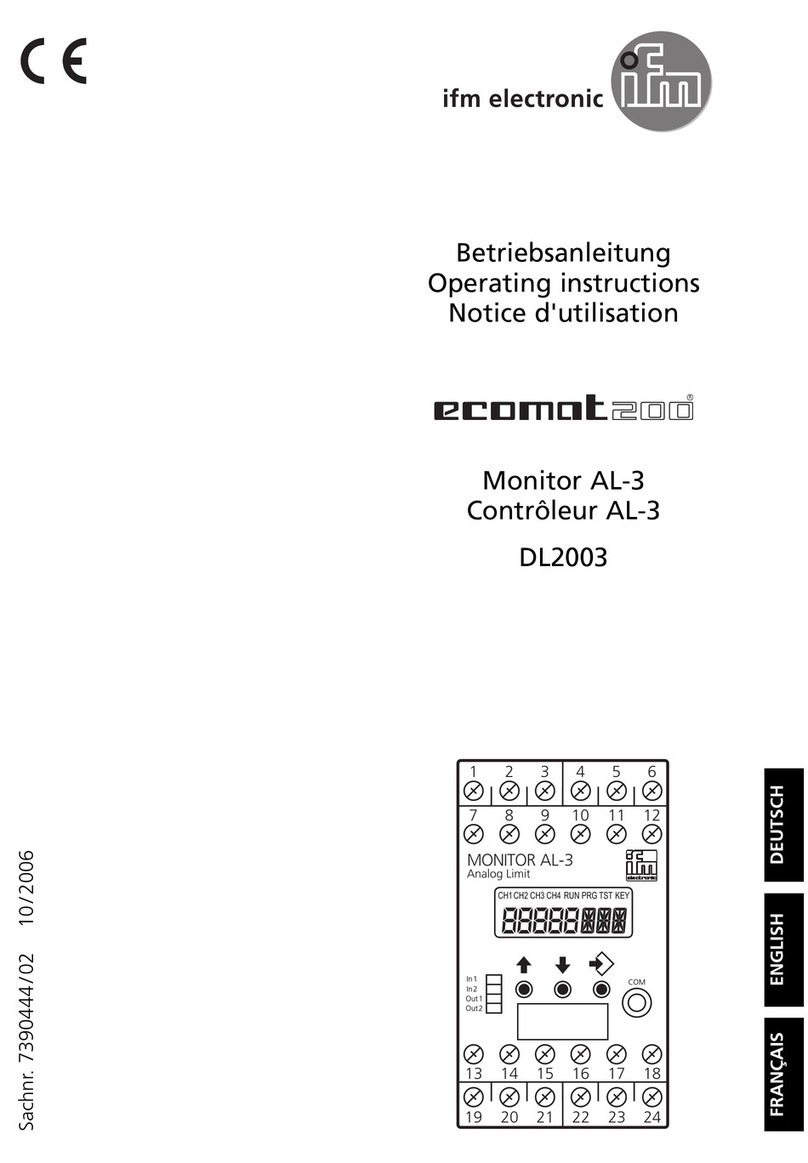 IFM Electronic ecomat 200 Monitor AL-3 User manual