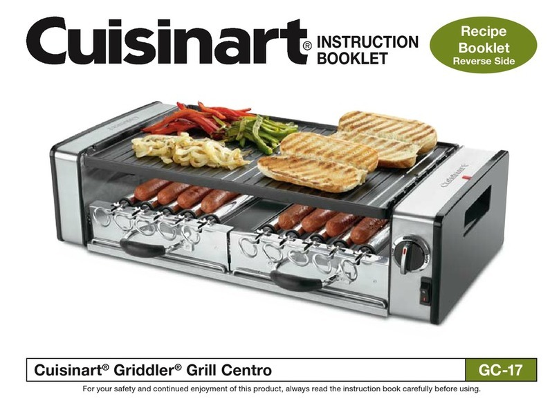 Cuisinart Griddler GC-17 Instruction booklet