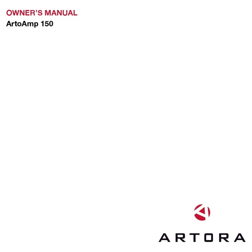 Artora ArtoAmp 150 owner's manual